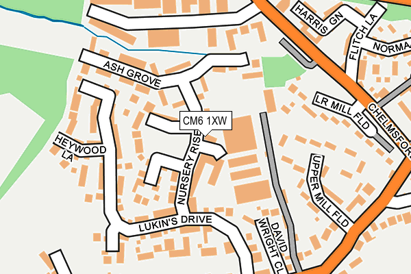 CM6 1XW map - OS OpenMap – Local (Ordnance Survey) CM6 1XW map - OS OpenMap – Local (Ordnance Survey)