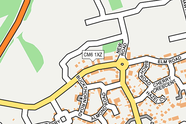 CM6 1XZ map - OS OpenMap – Local (Ordnance Survey) CM6 1XZ map - OS OpenMap – Local (Ordnance Survey)