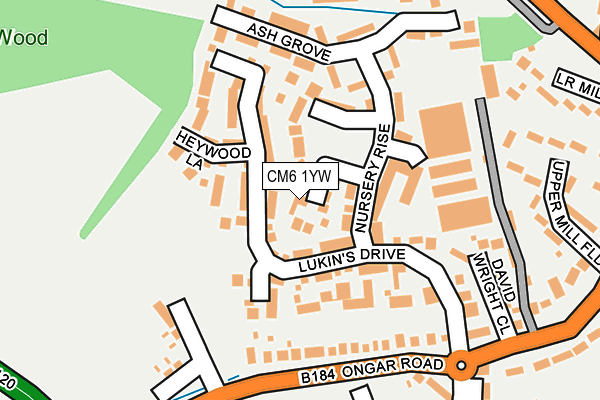 CM6 1YW map - OS OpenMap – Local (Ordnance Survey) CM6 1YW map - OS OpenMap – Local (Ordnance Survey)
