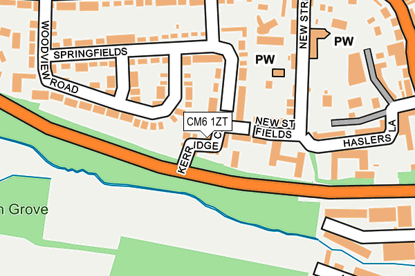 CM6 1ZT map - OS OpenMap – Local (Ordnance Survey) CM6 1ZT map - OS OpenMap – Local (Ordnance Survey)