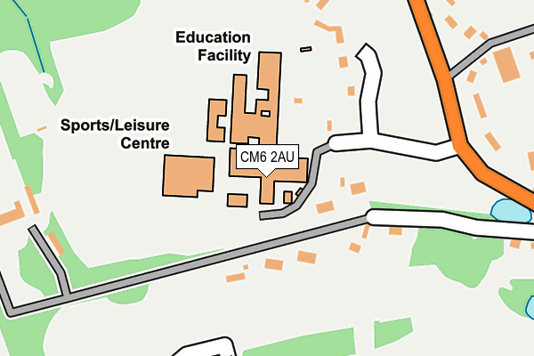CM6 2AU map - OS OpenMap – Local (Ordnance Survey) CM6 2AU map - OS OpenMap – Local (Ordnance Survey)