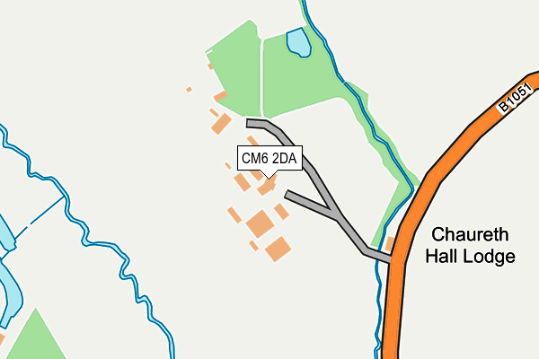 CM6 2DA map - OS OpenMap – Local (Ordnance Survey) CM6 2DA map - OS OpenMap – Local (Ordnance Survey)
