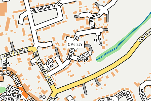 CM6 2JY map - OS OpenMap – Local (Ordnance Survey) CM6 2JY map - OS OpenMap – Local (Ordnance Survey)