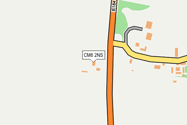 CM6 2NS map - OS OpenMap – Local (Ordnance Survey) CM6 2NS map - OS OpenMap – Local (Ordnance Survey)
