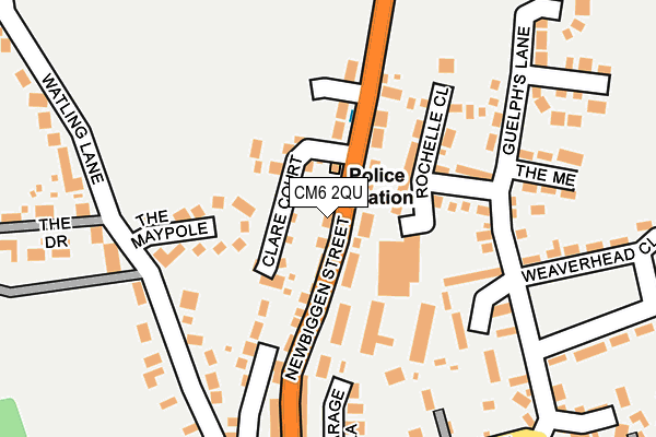 CM6 2QU map - OS OpenMap – Local (Ordnance Survey) CM6 2QU map - OS OpenMap – Local (Ordnance Survey)
