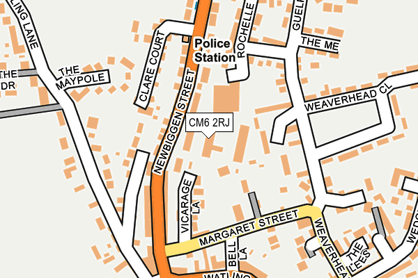 CM6 2RJ map - OS OpenMap – Local (Ordnance Survey) CM6 2RJ map - OS OpenMap – Local (Ordnance Survey)