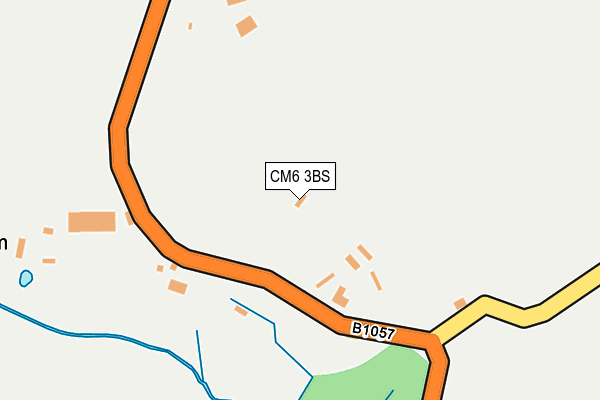 CM6 3BS map - OS OpenMap – Local (Ordnance Survey) CM6 3BS map - OS OpenMap – Local (Ordnance Survey)