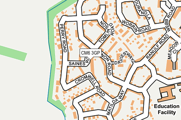 CM6 3GP map - OS OpenMap – Local (Ordnance Survey) CM6 3GP map - OS OpenMap – Local (Ordnance Survey)