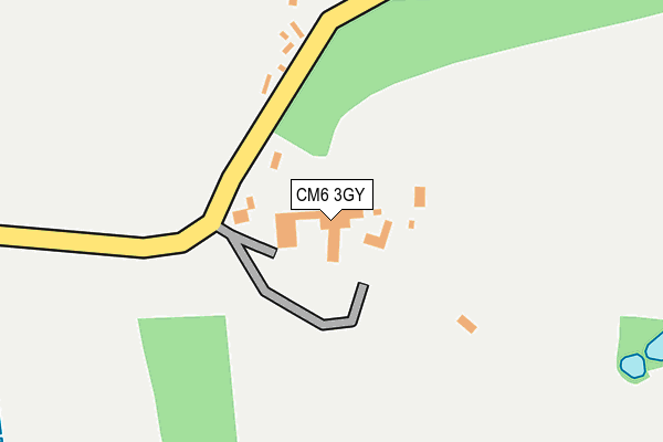 CM6 3GY map - OS OpenMap – Local (Ordnance Survey) CM6 3GY map - OS OpenMap – Local (Ordnance Survey)