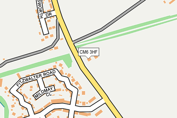 CM6 3HF map - OS OpenMap – Local (Ordnance Survey) CM6 3HF map - OS OpenMap – Local (Ordnance Survey)