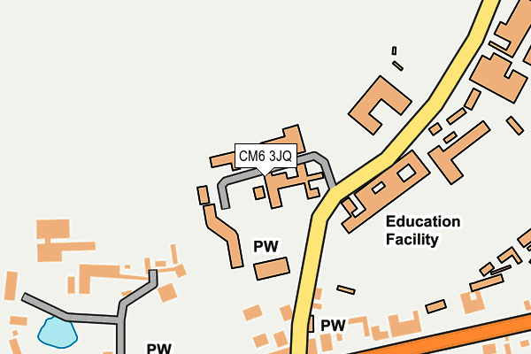 CM6 3JQ map - OS OpenMap – Local (Ordnance Survey) CM6 3JQ map - OS OpenMap – Local (Ordnance Survey)