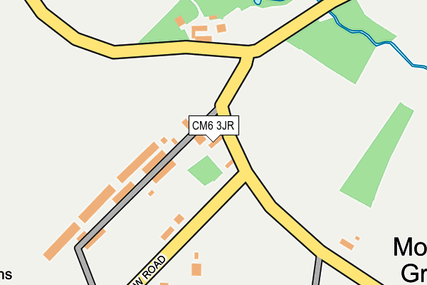 CM6 3JR map - OS OpenMap – Local (Ordnance Survey) CM6 3JR map - OS OpenMap – Local (Ordnance Survey)