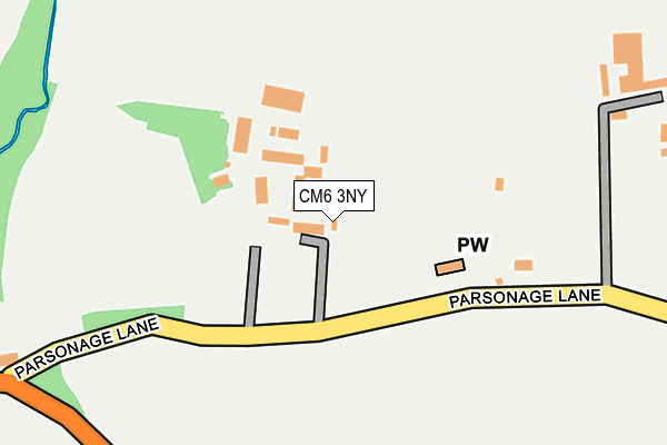CM6 3NY map - OS OpenMap – Local (Ordnance Survey) CM6 3NY map - OS OpenMap – Local (Ordnance Survey)