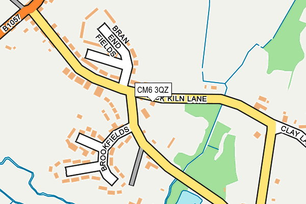 CM6 3QZ map - OS OpenMap – Local (Ordnance Survey) CM6 3QZ map - OS OpenMap – Local (Ordnance Survey)