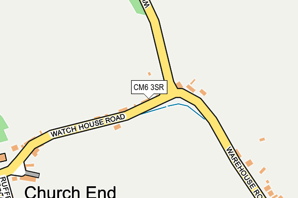 CM6 3SR map - OS OpenMap – Local (Ordnance Survey) CM6 3SR map - OS OpenMap – Local (Ordnance Survey)