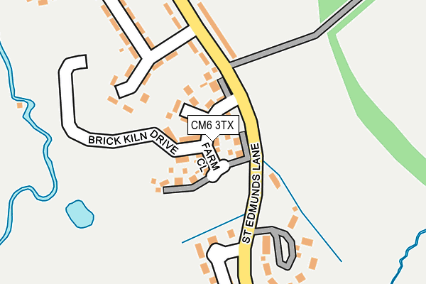CM6 3TX map - OS OpenMap – Local (Ordnance Survey) CM6 3TX map - OS OpenMap – Local (Ordnance Survey)