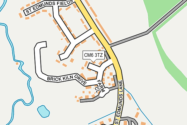 CM6 3TZ map - OS OpenMap – Local (Ordnance Survey) CM6 3TZ map - OS OpenMap – Local (Ordnance Survey)