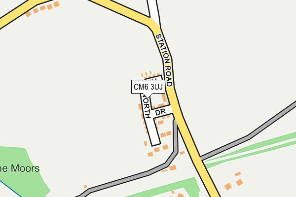 CM6 3UJ map - OS OpenMap – Local (Ordnance Survey) CM6 3UJ map - OS OpenMap – Local (Ordnance Survey)