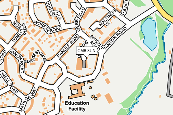 CM6 3UN map - OS OpenMap – Local (Ordnance Survey) CM6 3UN map - OS OpenMap – Local (Ordnance Survey)