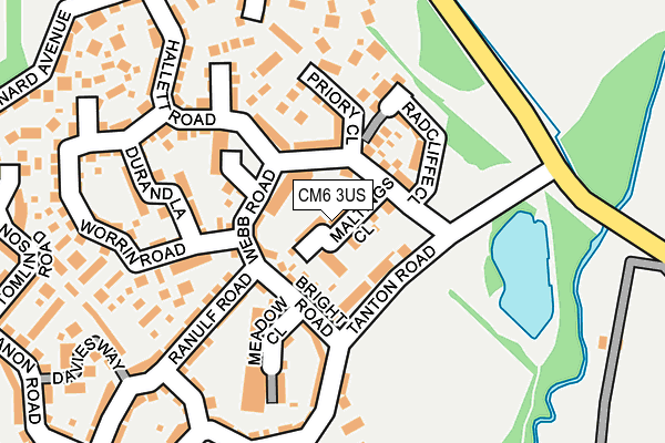 CM6 3US map - OS OpenMap – Local (Ordnance Survey) CM6 3US map - OS OpenMap – Local (Ordnance Survey)