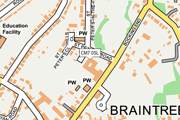 CM7 0SL map - OS OpenMap – Local (Ordnance Survey) CM7 0SL map - OS OpenMap – Local (Ordnance Survey)