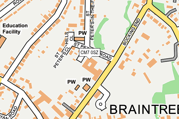 CM7 0SZ map - OS OpenMap – Local (Ordnance Survey) CM7 0SZ map - OS OpenMap – Local (Ordnance Survey)