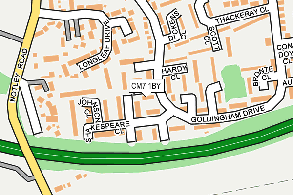 CM7 1BY map - OS OpenMap – Local (Ordnance Survey) CM7 1BY map - OS OpenMap – Local (Ordnance Survey)