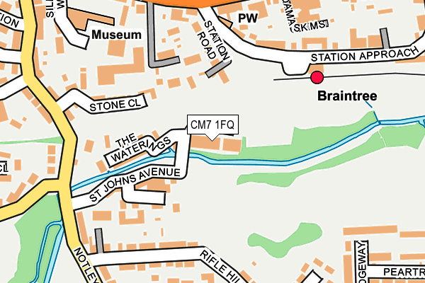 CM7 1FQ map - OS OpenMap – Local (Ordnance Survey) CM7 1FQ map - OS OpenMap – Local (Ordnance Survey)