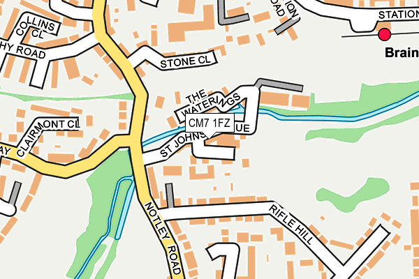 CM7 1FZ map - OS OpenMap – Local (Ordnance Survey) CM7 1FZ map - OS OpenMap – Local (Ordnance Survey)