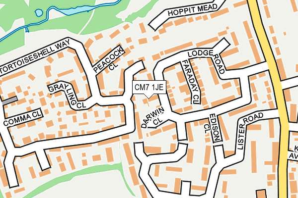 CM7 1JE map - OS OpenMap – Local (Ordnance Survey) CM7 1JE map - OS OpenMap – Local (Ordnance Survey)