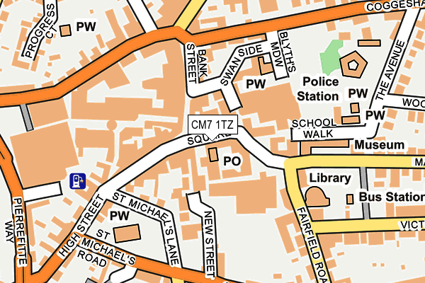 CM7 1TZ map - OS OpenMap – Local (Ordnance Survey) CM7 1TZ map - OS OpenMap – Local (Ordnance Survey)