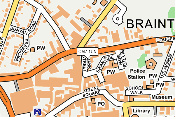 CM7 1UN map - OS OpenMap – Local (Ordnance Survey) CM7 1UN map - OS OpenMap – Local (Ordnance Survey)
