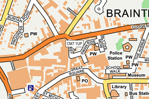 CM7 1UP map - OS OpenMap – Local (Ordnance Survey) CM7 1UP map - OS OpenMap – Local (Ordnance Survey)