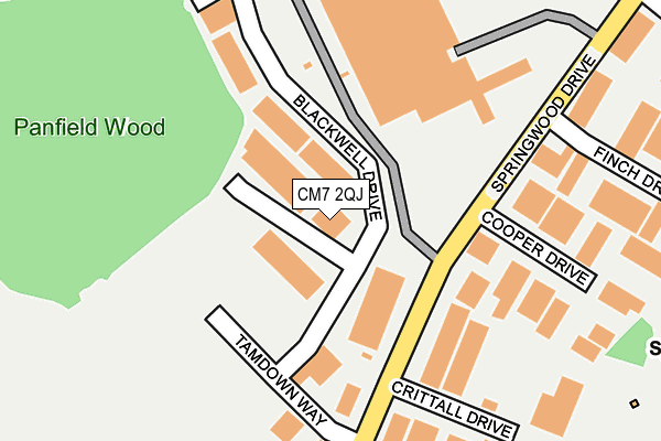 CM7 2QJ map - OS OpenMap – Local (Ordnance Survey) CM7 2QJ map - OS OpenMap – Local (Ordnance Survey)