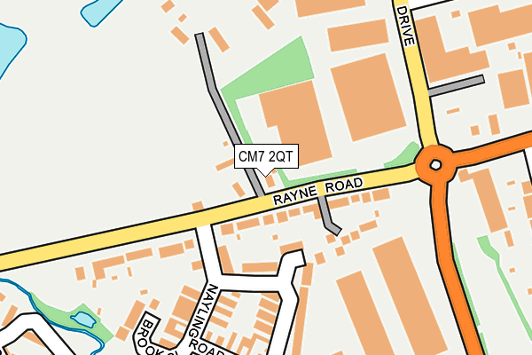 CM7 2QT map - OS OpenMap – Local (Ordnance Survey) CM7 2QT map - OS OpenMap – Local (Ordnance Survey)