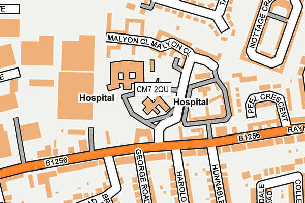 CM7 2QU map - OS OpenMap – Local (Ordnance Survey) CM7 2QU map - OS OpenMap – Local (Ordnance Survey)