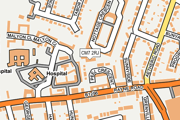 CM7 2RJ map - OS OpenMap – Local (Ordnance Survey) CM7 2RJ map - OS OpenMap – Local (Ordnance Survey)