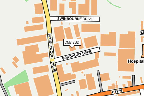 CM7 2SD map - OS OpenMap – Local (Ordnance Survey) CM7 2SD map - OS OpenMap – Local (Ordnance Survey)
