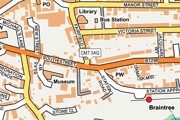 CM7 3AQ map - OS OpenMap – Local (Ordnance Survey) CM7 3AQ map - OS OpenMap – Local (Ordnance Survey)