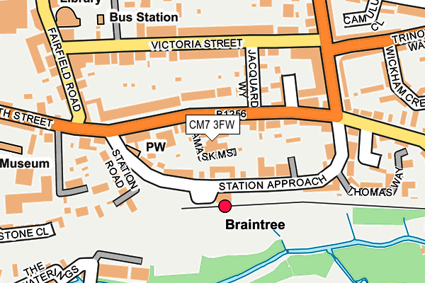 CM7 3FW map - OS OpenMap – Local (Ordnance Survey) CM7 3FW map - OS OpenMap – Local (Ordnance Survey)