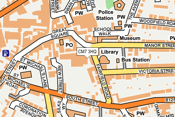 CM7 3HQ map - OS OpenMap – Local (Ordnance Survey) CM7 3HQ map - OS OpenMap – Local (Ordnance Survey)