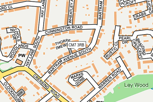 CM7 3RB map - OS OpenMap – Local (Ordnance Survey) CM7 3RB map - OS OpenMap – Local (Ordnance Survey)