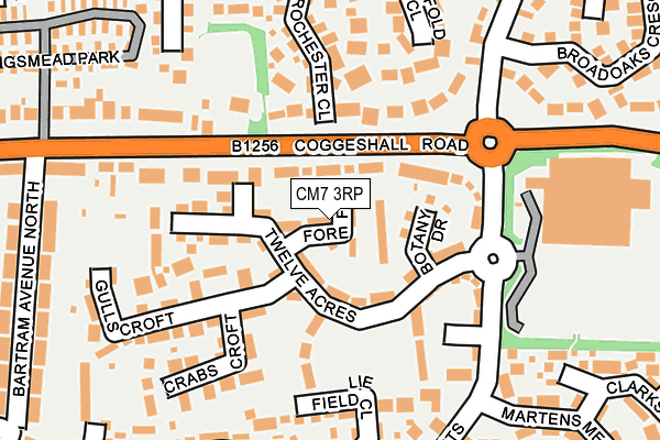 CM7 3RP map - OS OpenMap – Local (Ordnance Survey) CM7 3RP map - OS OpenMap – Local (Ordnance Survey)