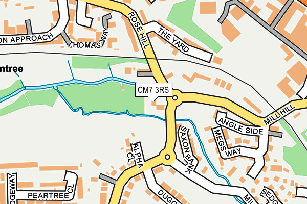 CM7 3RS map - OS OpenMap – Local (Ordnance Survey) CM7 3RS map - OS OpenMap – Local (Ordnance Survey)