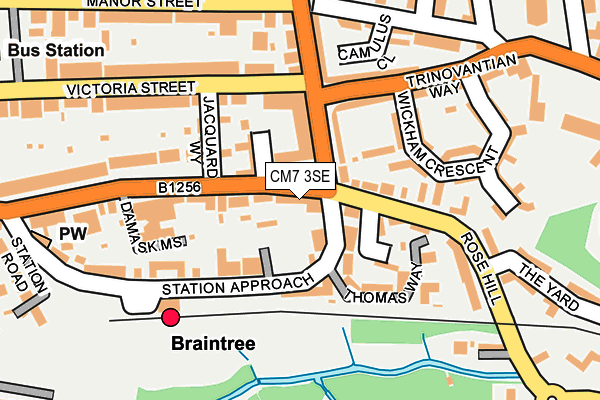 CM7 3SE map - OS OpenMap – Local (Ordnance Survey) CM7 3SE map - OS OpenMap – Local (Ordnance Survey)