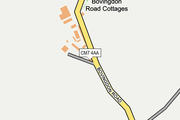 CM7 4AA map - OS OpenMap – Local (Ordnance Survey) CM7 4AA map - OS OpenMap – Local (Ordnance Survey)