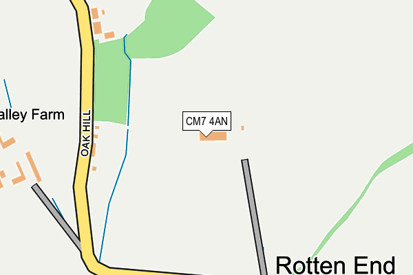 CM7 4AN map - OS OpenMap – Local (Ordnance Survey) CM7 4AN map - OS OpenMap – Local (Ordnance Survey)
