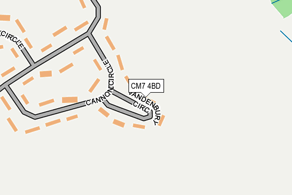 CM7 4BD map - OS OpenMap – Local (Ordnance Survey)