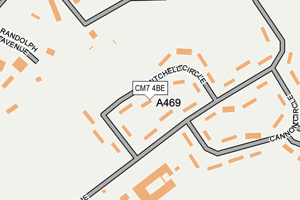 CM7 4BE map - OS OpenMap – Local (Ordnance Survey) CM7 4BE map - OS OpenMap – Local (Ordnance Survey)