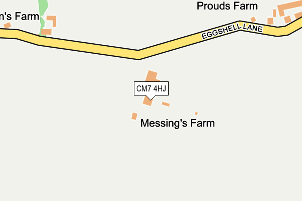CM7 4HJ map - OS OpenMap – Local (Ordnance Survey) CM7 4HJ map - OS OpenMap – Local (Ordnance Survey)